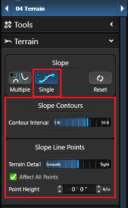 Terrain Single Slope