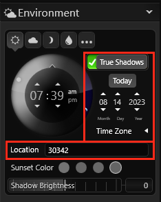 True Shadows highlight