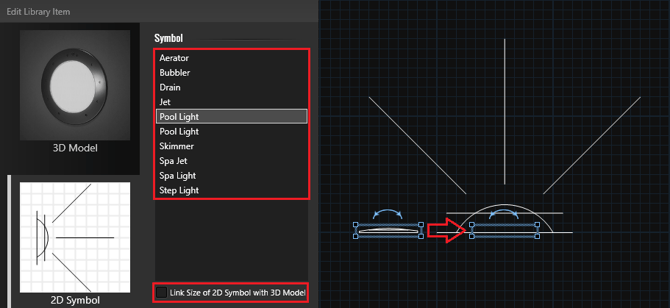 Unlink Size of 2D Symbol