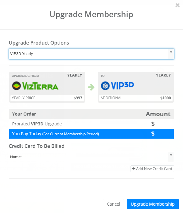 Upgrade Membership