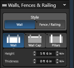 Walls Settings