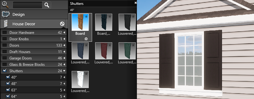 Shutter Inset Windows