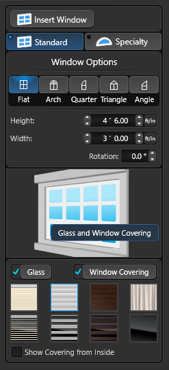 Windows Size and Type