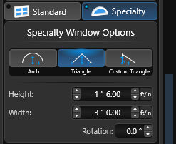 Windows Speciality Triangle