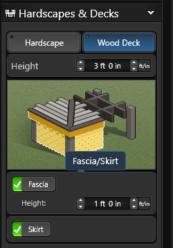 Wood Deck Fascia Skirt
