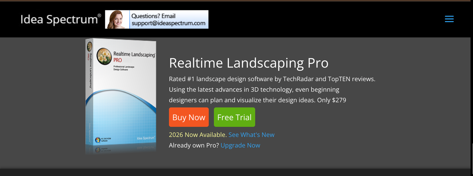 Realtime Landscaping Pro homepage