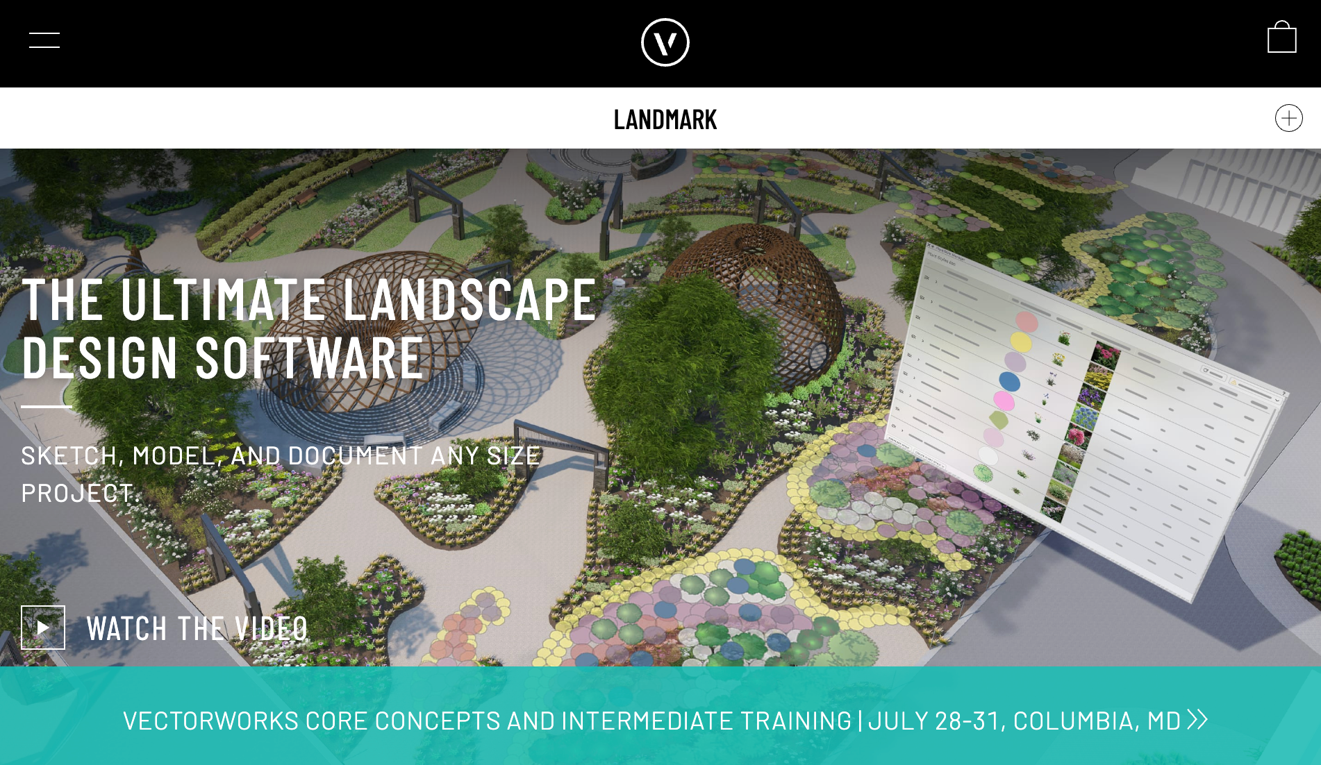 Vectorworks Landmark homepage