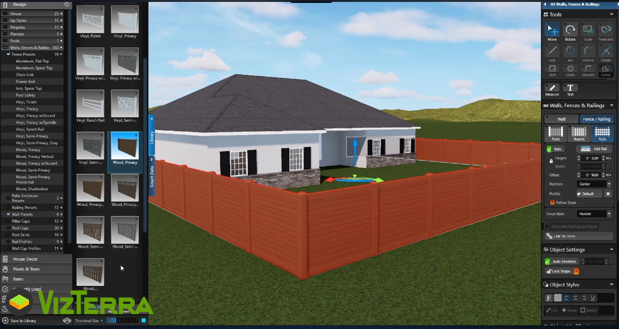 Render of a house in VizTerra