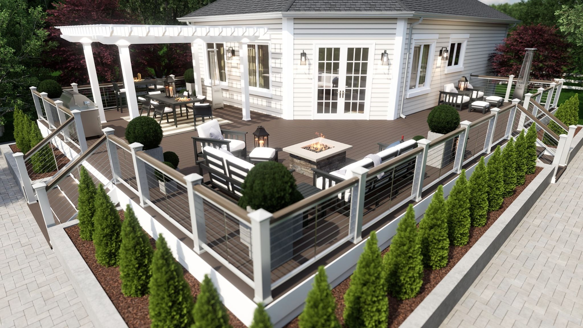 External view of a house designed on VizTerra