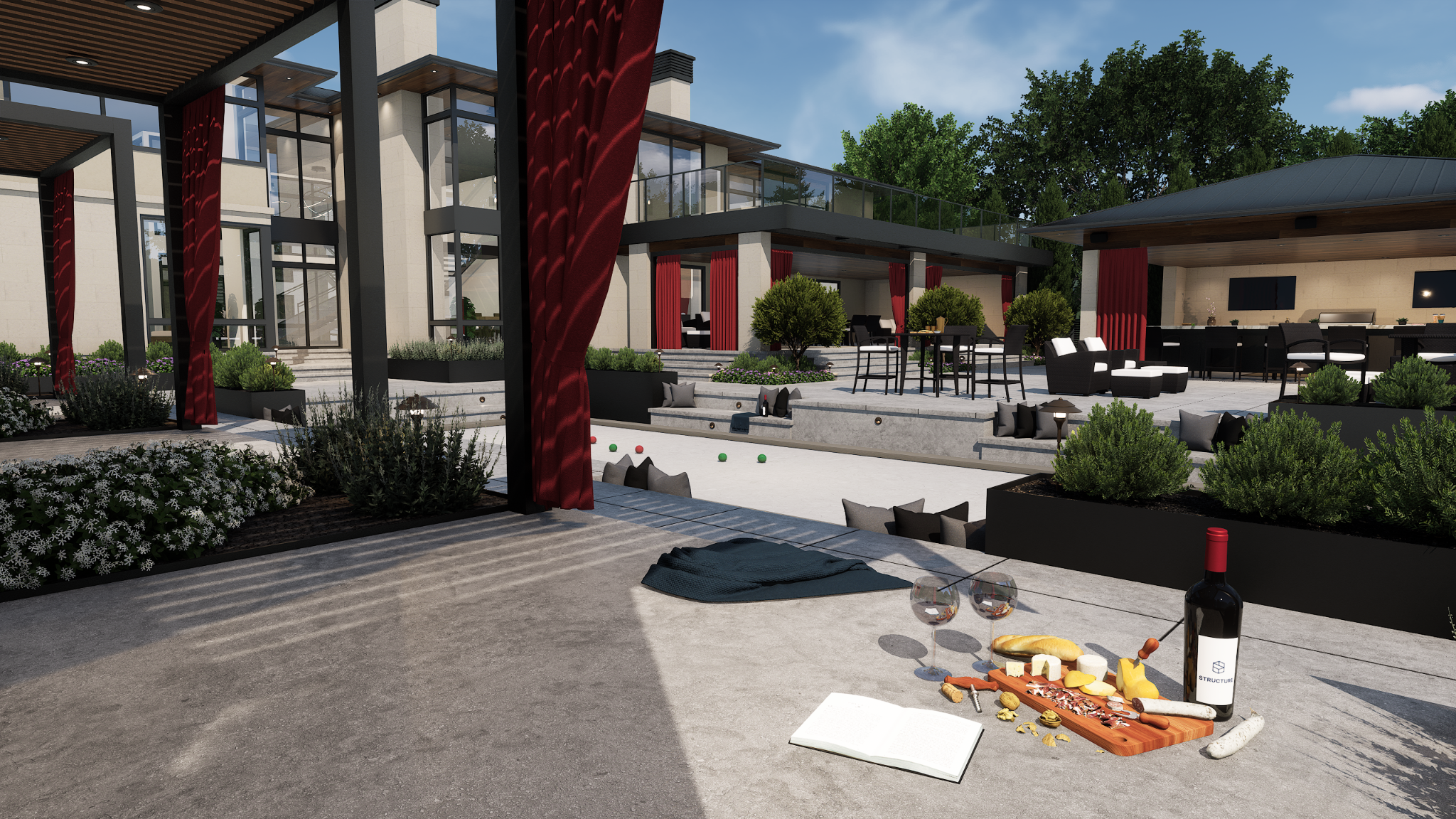 External view of a house designed on VizTerra