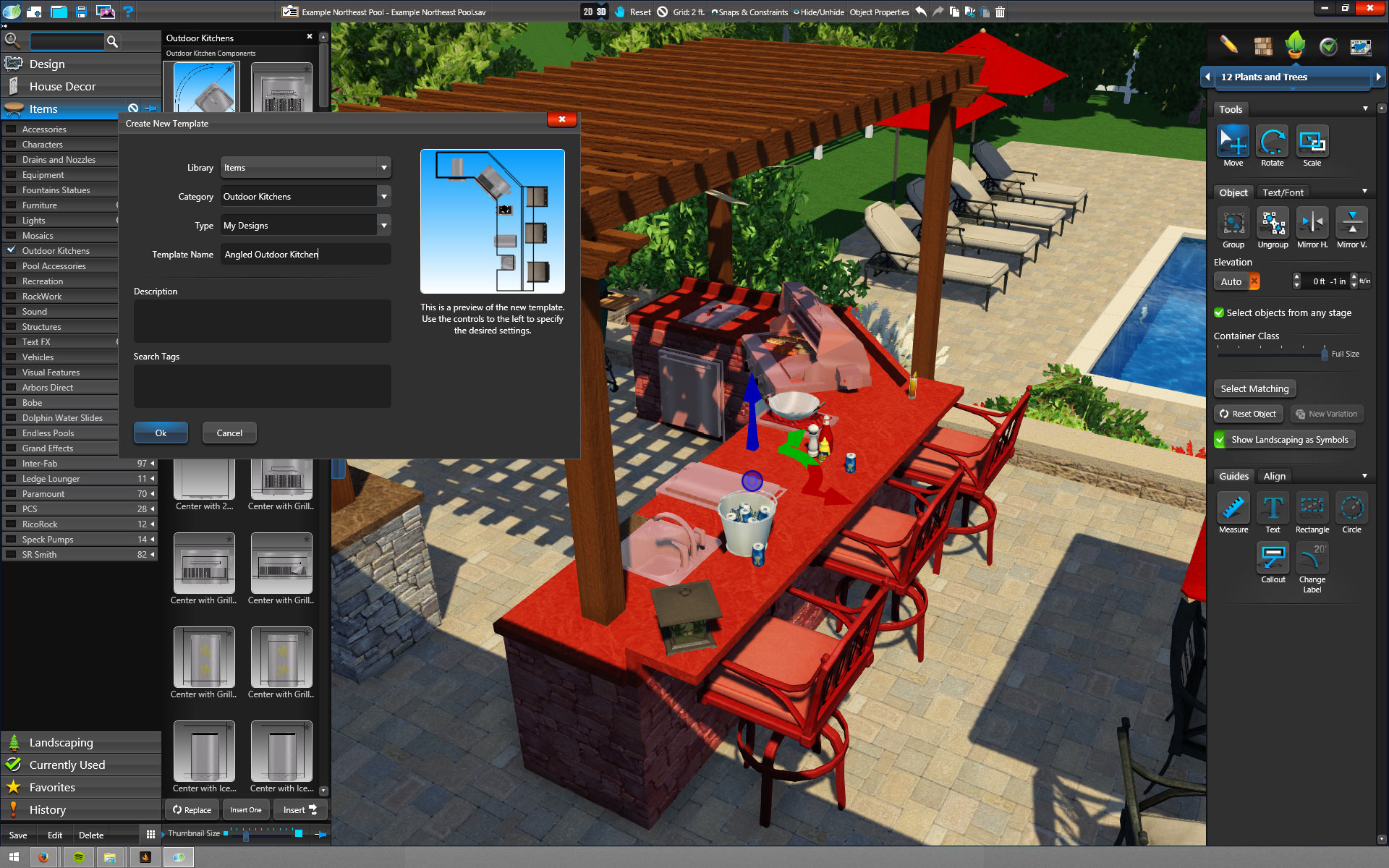 3D Pool and Landscaping Design Software Features Vip3D