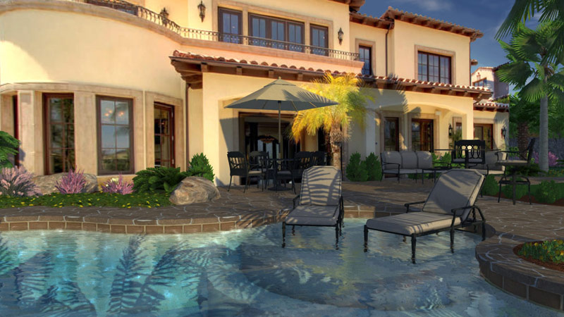 Add photos to your 3D pool and Landscape Design Software