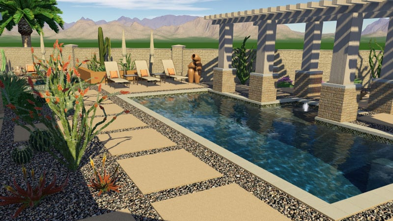 3D Swimming Pool Design Software Southwest Example