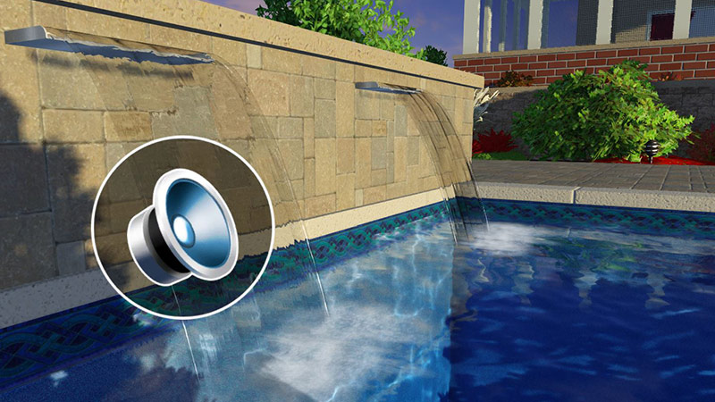 Pool and Landscape Design Software with 3D Sound
