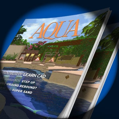 Pool Studio Featured on the Cover of Aqua Magazine