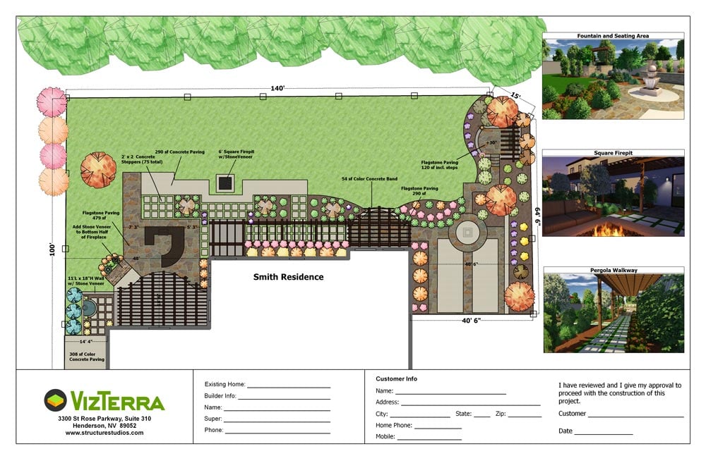 Pool and Landscape Design Software Construction Plans