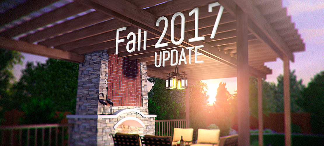Fall 2017 Update - Design Custom Pergolas and Layout Pools Automatically