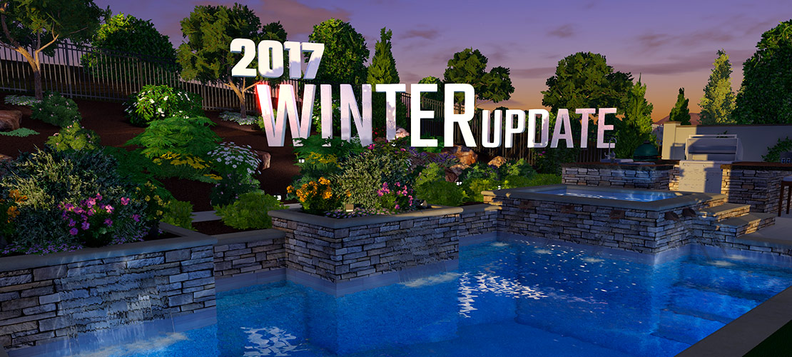 Winter 2017 Update - Steps, Benches, and 3D Text