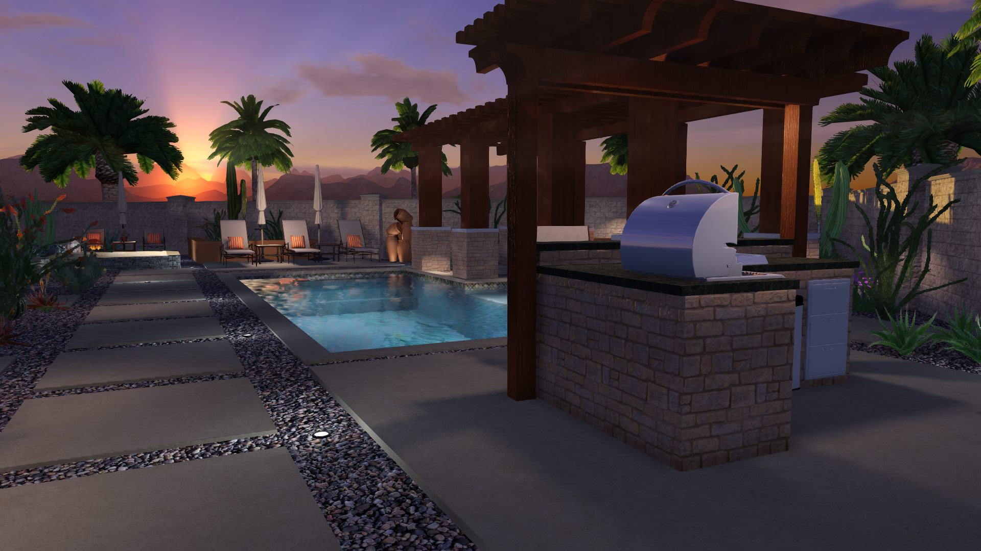 Pool Deck Size - Outdoor Eating Area Pool Deck Size - Outdoor Eating Area