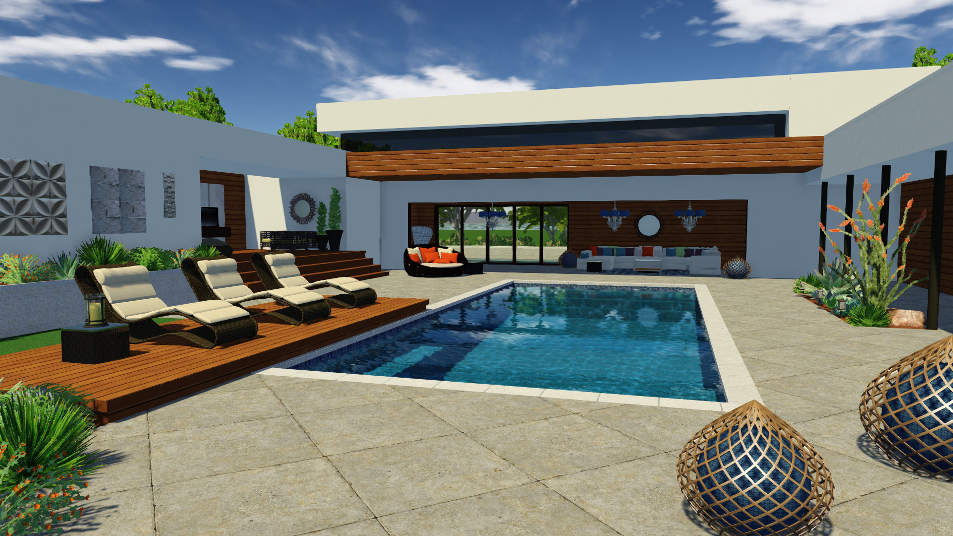Pool Deck Size Pool Deck Size