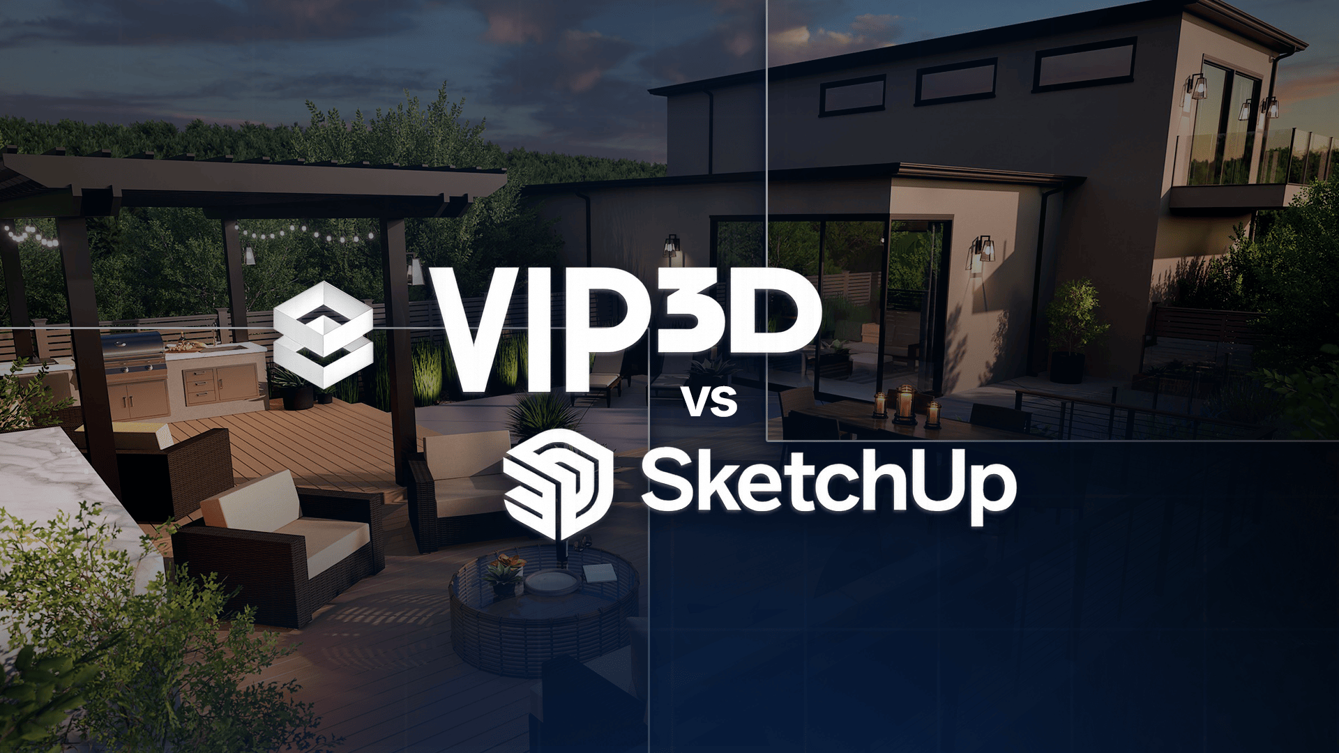 Vip3D vs. SketchUp for Outdoor Living Design